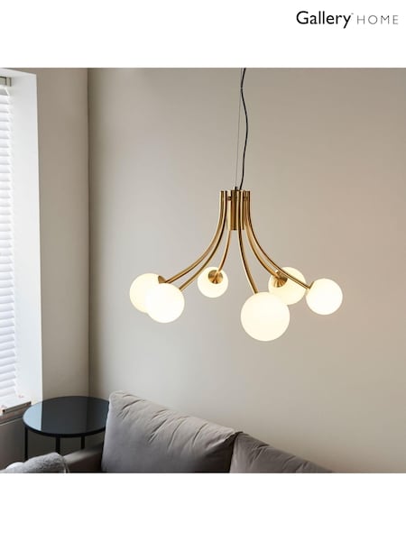 Gallery Home Gold Orlando 6 Bulb Ceiling Light Pendant (U56000) | £204