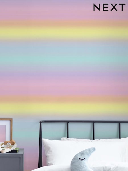 Pink Rainbow Ombre A4 Wallpaper Sample (U58293) | £1