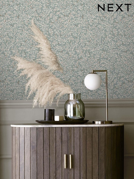 Blue Next Ditsy Leaf A4 Wallpaper Sample (U58419) | £1