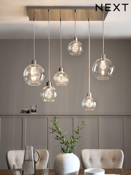 Brushed Chrome Bourton Linear Cluster (U58858) | £220