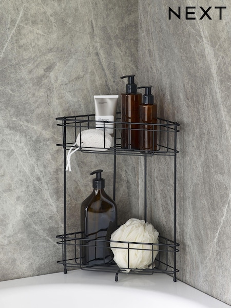 Black Small Free-Standing Corner Caddy (U60881) | £26