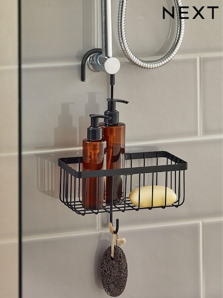 Black Hanging Shower Caddy (U60882) | £10