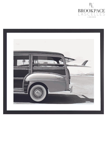 Brookpace Lascelles Black Surf Scene Photographic Picture in Satin Frame (U61919) | £126