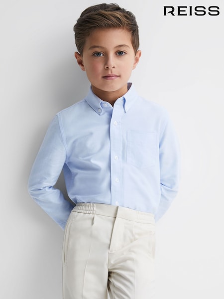 Reiss Soft Blue Greenwich 3-9 yrs Button Down Oxford Shirt (U61985) | £28