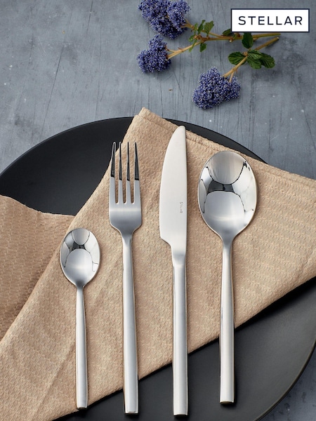 Stellar Chrome Rochester 16 Piece Cutlery Set (U63456) | £55