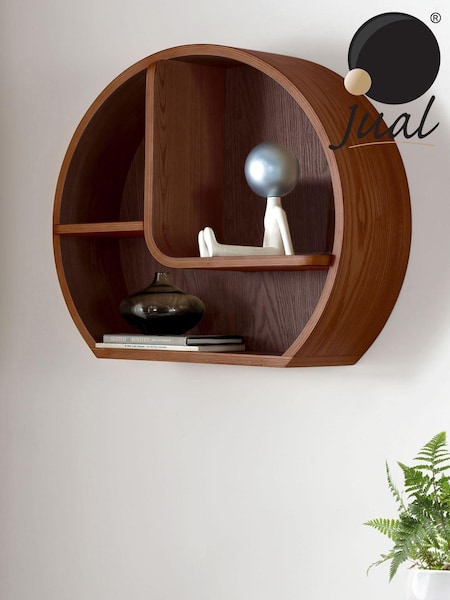 Jual Walnut San Francisco Wall Shelf (U63750) | £160
