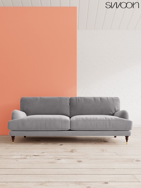 Easy Velvet/Silver Grey Charlbury By Swoon (U65365) | £1,919