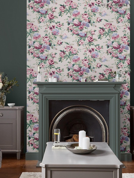Laura Ashley Brown Pembrey A4 Wallpaper Sample (U66224) | £1