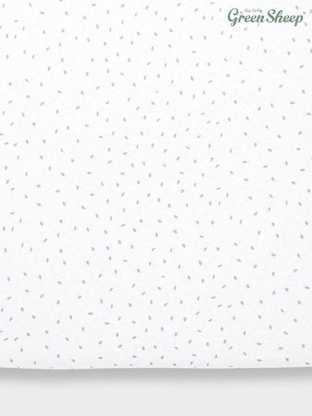 The Little Green Sheep White Kids Crib Fitted Sheet (U66648) | £18