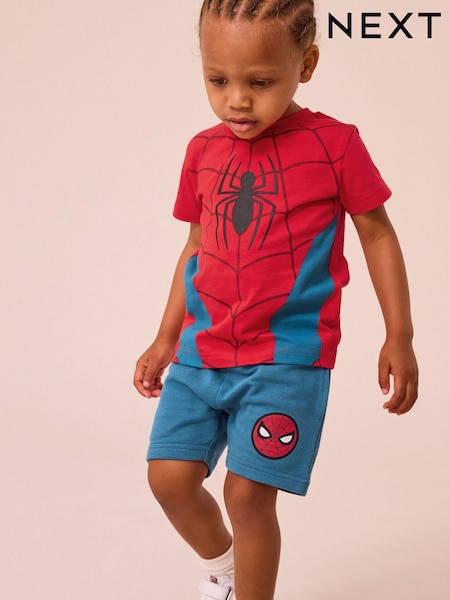 Red/Blue Spider-Man License T-Shirt And Shorts Set (3mths-8yrs) (U67086) | £17 - £21