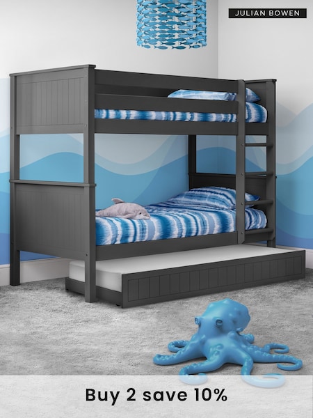 Julian Bowen Anthracite Maine Bunk Bed Bed (U67090) | £430