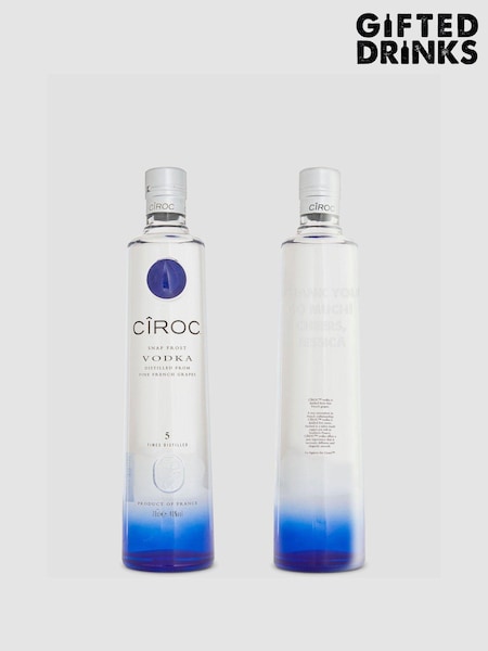 Personalised Ciroc Vodka 70cl by Gifted Drinks (U68463) | £53