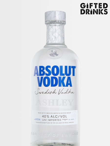 Personalised Absolut Vodka 70cl by Gifted Drinks (U68465) | £38