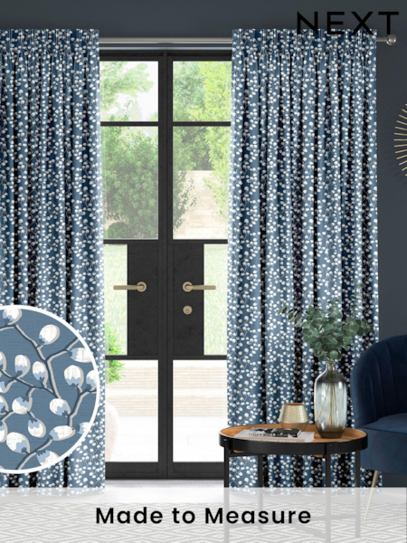Blue Walsh Made To Measure 100% Cotton Curtains (U69011) | £61