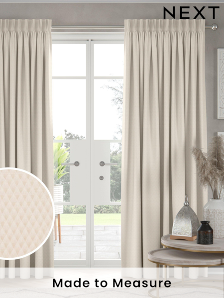 Champagne Cream Holli Made To Measure Curtains (U69018) | £100
