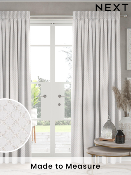 Ivory Cream Kyoto Made To Measure Curtains (U69033) | £100
