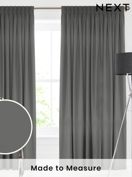 Smoke Grey Montero Velvet Made To Measure Curtains (U69050) | £91