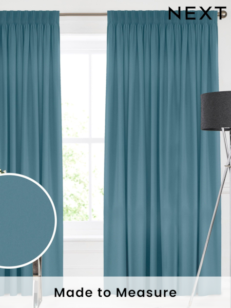 Spa Blue Montero Velvet Made To Measure Curtains (U69051) | £91