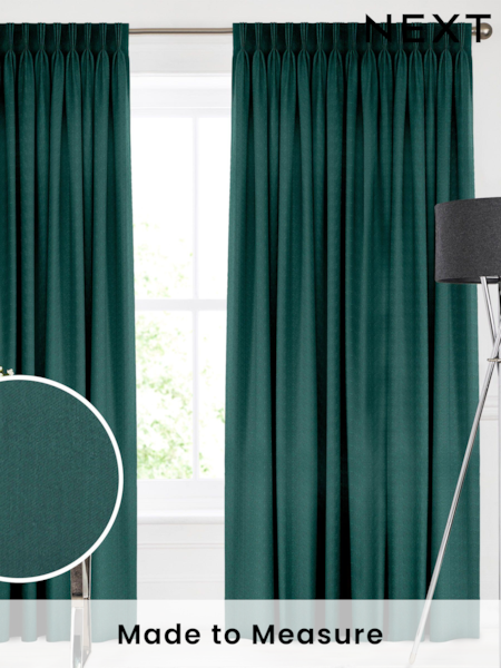 Peacock Green Trella Made To Measure Curtains (U69063) | £100