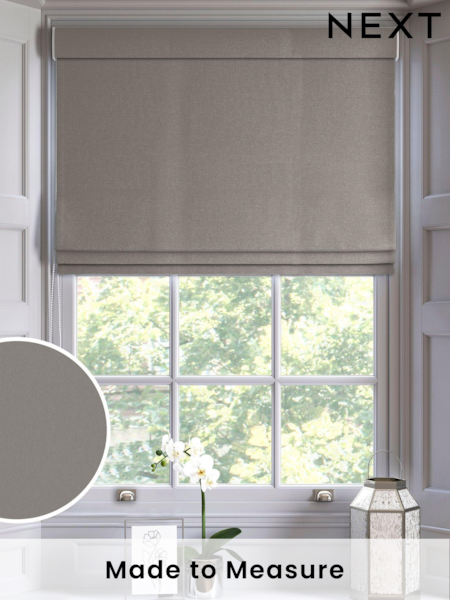 Natural Dove Montero Velvet Made To Measure Roman Blinds (U69091) | £75