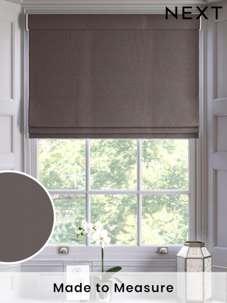 Natural Mushroom Montero Velvet Made To Measure Roman Blinds (U69098) | £75