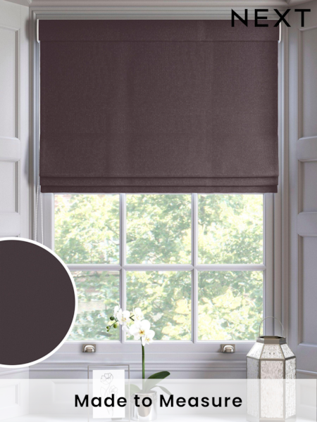 Purple Thistle Montero Velvet Made To Measure Roman Blinds (U69110) | £75