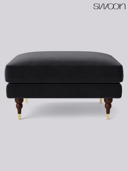 Swoon Black Charlbury Ottoman (U70059) | £449