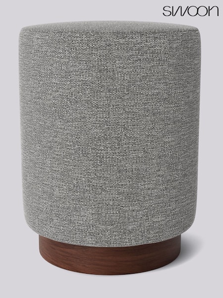 Swoon Houseweave Thunder Grey Penfold Footstool (U70071) | £210