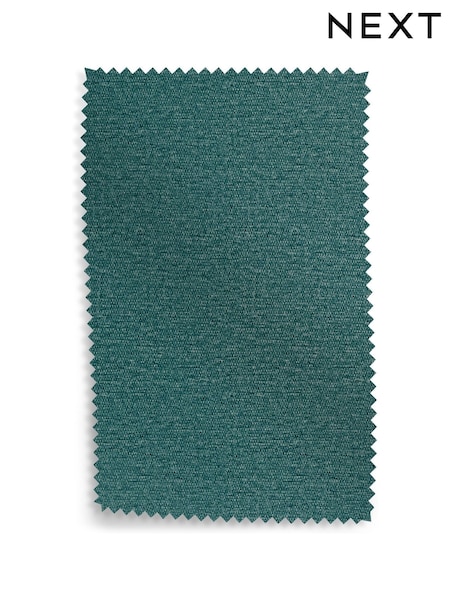 Dark Teal Green Tweedy Chenille Upholstery Swatch (U71435) | £0