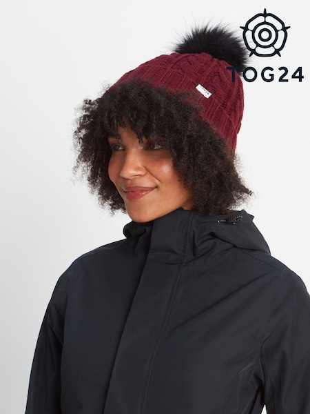 Tog 24 Dark Red Elias Winter Knit Hat (U71916) | £24