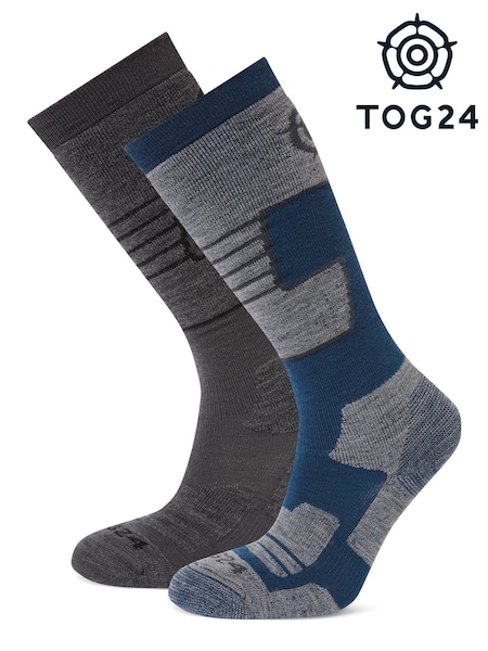 Tog 24 Blue Linz Ski Socks 2 Packs (U71922) | £40