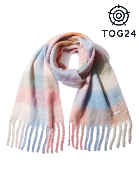 Tog 24 Blue/White Craiden Scarf (U71923) | £25