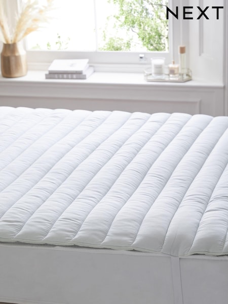 White Simply Soft Deep Fill Mattress Protector (U72189) | £20 - £34