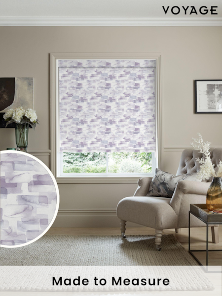 Voyage Damson Purple Blackout Salinas Made to Measure Roller Blind (U72981) | £73