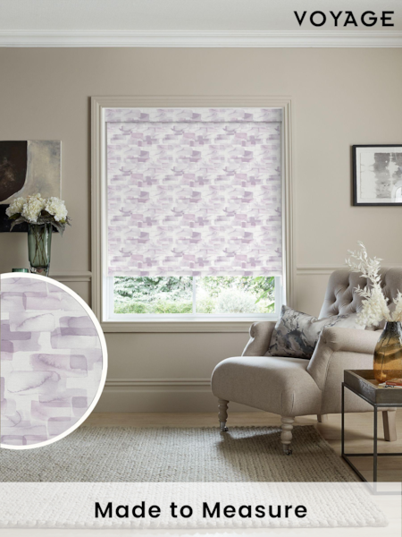 Voyage Berry Purple Blackout Salinas Made to Measure Roller Blind (U72987) | £73