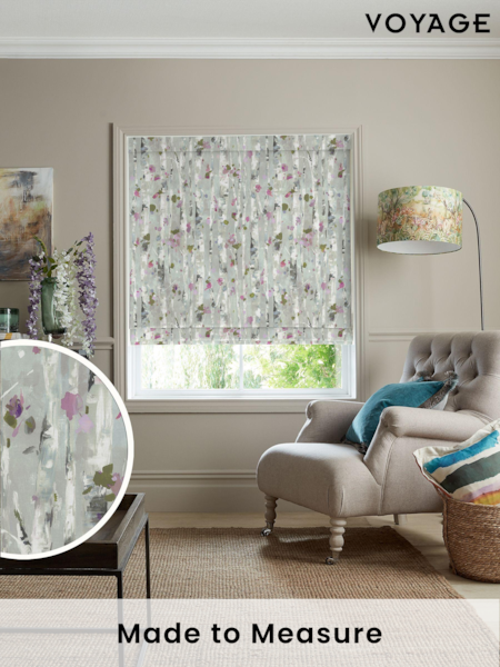 Voyage Peony Purple Hoppa Made to Measure Roman Blind (U73076) | £89