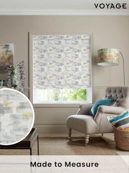 Voyage Lemon Yellow Salinas Made to Measure Roman Blind (U73079) | £89