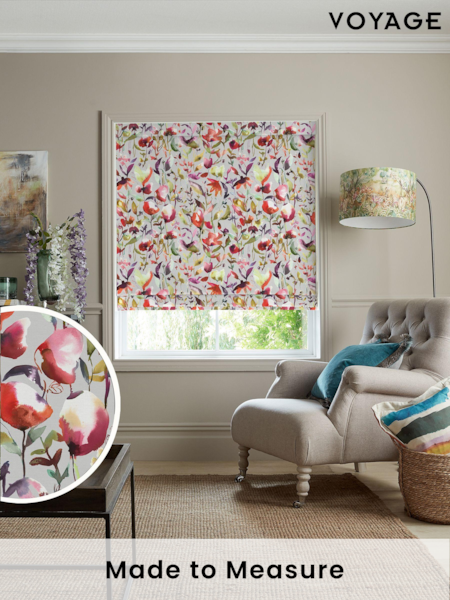 Voyage Silver Grey Jayin Made to Measure Roman Blind (U73083) | £89