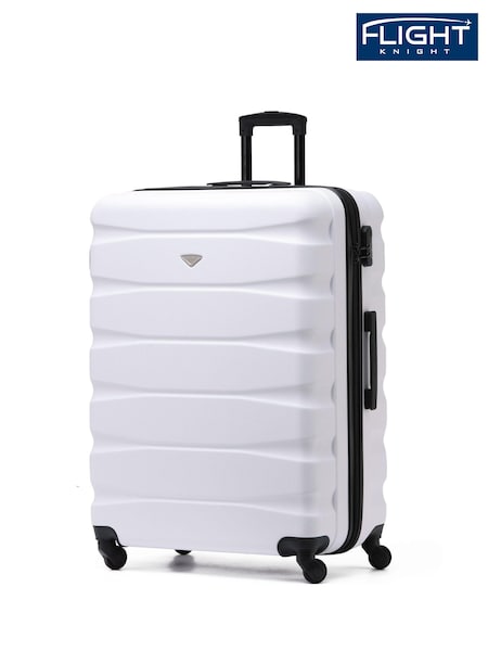 Flight Knight Large Hardcase Lightweight Check In Suitcase With 4 Wheels (U73162) | £80