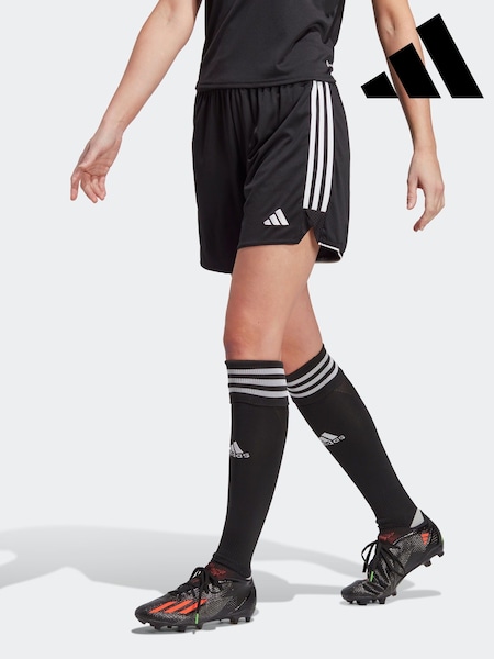 adidas Black Performance Tiro 23 League Long-Length Shorts (U73170) | £25