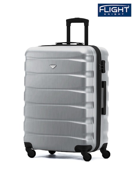 Flight Knight Aluminium Medium Hardcase Lightweight Check In Suitcase With 4 Wheels (U73174) | £60