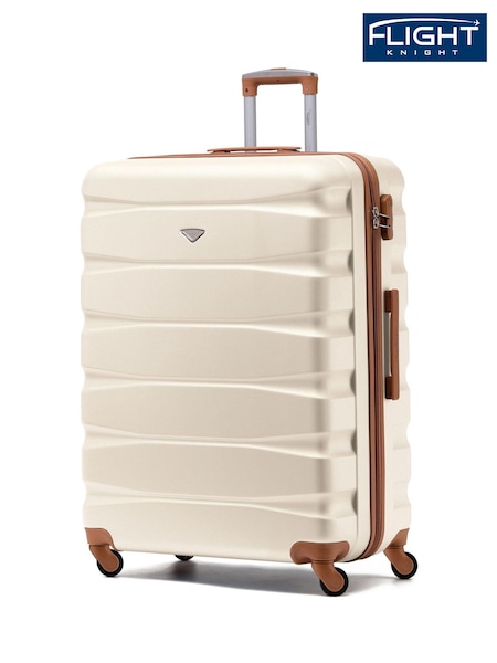 Flight Knight Large Hardcase Lightweight Check In Suitcase With 4 Wheels (U73196) | £80