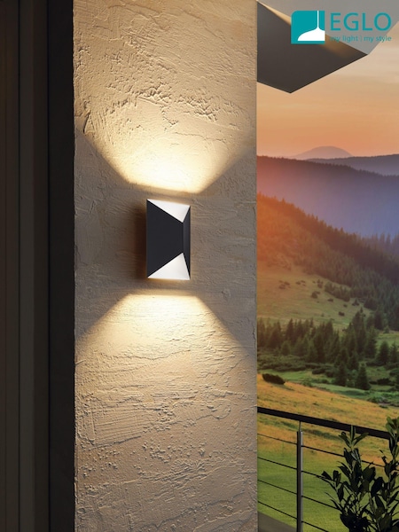 Eglo White Predazzo LED Outdoor Wall Light (U73333) | £58
