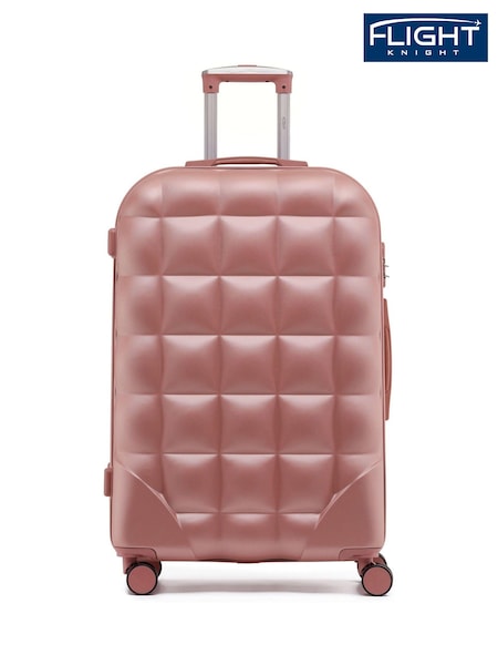 Flight Knight Large Hardcase Printed Lightweight Check In Suitcase With 4 Wheels (U74056) | £80