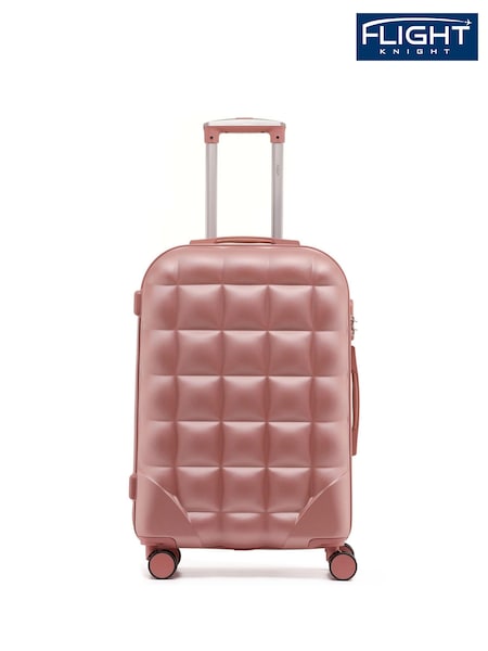 Flight Knight Medium Hardcase Lightweight Check In Suitcase With 4 Wheels (U74083) | £60