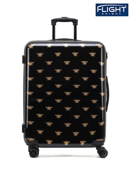 Flight Knight Large Hardcase Printed Lightweight Check In Suitcase With 4 Wheels (U74098) | £90