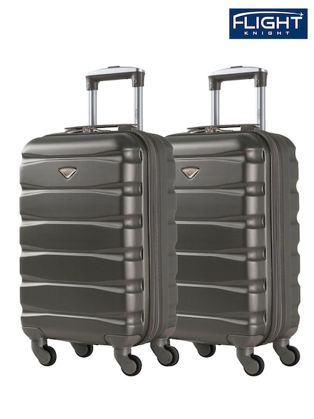 Flight Knight EasyJet Overhead 55x35x20cm Hard Shell Cabin Carry On Case Suitcase Set Of 2 (U74106) | £90