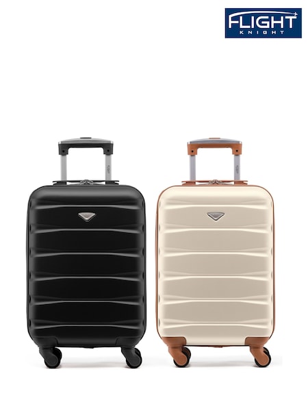 Flight Knight EasyJet Overhead 55x35x20cm Hard Shell Cabin Carry On Case Suitcase Set Of 2 (U74108) | £90