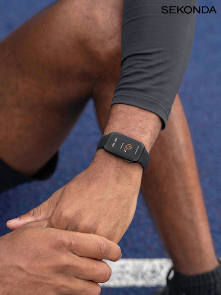 Sekonda Unisex Track 26mm Smart Black Watch With Case And Silicone Strap With LCD Dial (U74233) | £45