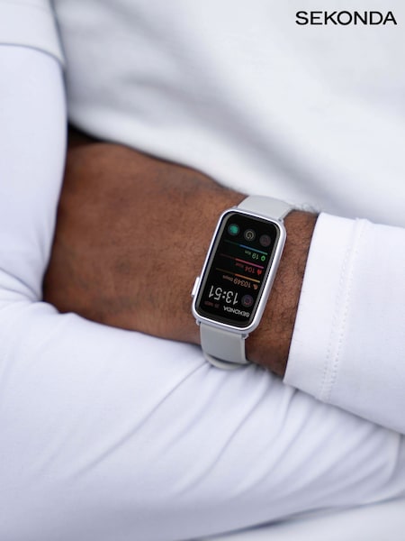 Sekonda Unisex Grey Track 26mm Smart Watch With Case And Silicone Strap With LCD Dial (U74235) | £45